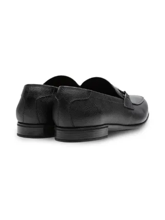 Saffiano leather loafers展示图