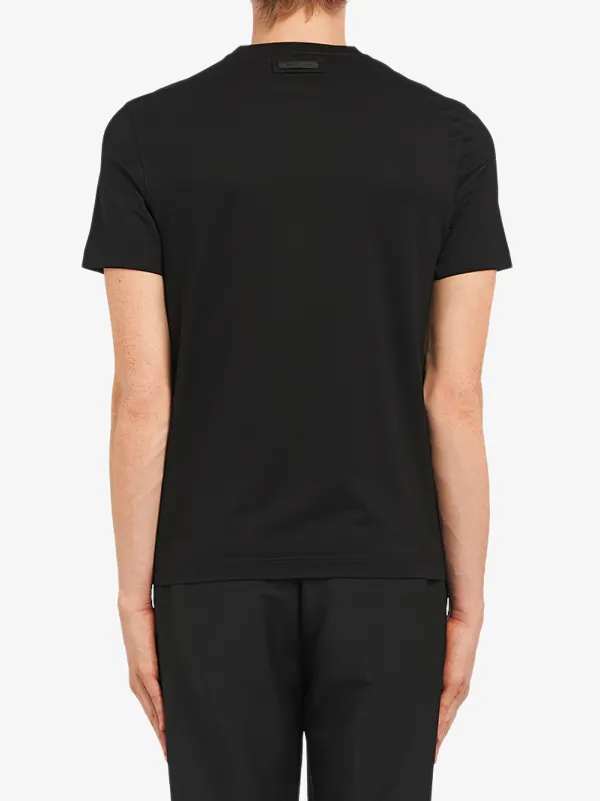 PRADA｜SHORT-SLEEVED ROUND NECK T-SHIRTS (3558A 12ZB F00 PRADA｜SHORT-SLEEVED ROUND NECK T-SHIRTS (3558A 12ZB F00
