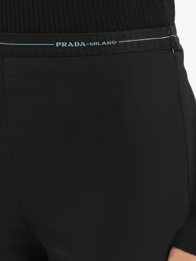 Prada Technical fabric trousers black 