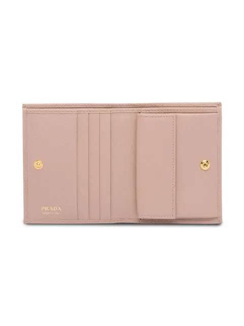 Prada saffiano foldover wallet 1MV204QWA - 2