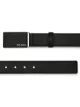 Image 2 of Prada pebbled effect logo buckle belt
