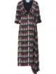 Image 1 sur Prada robe imprimée à col v profond