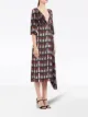Prada robe imprimée à col v profond