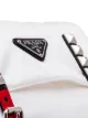 Prada studded buckle shoulder bag
