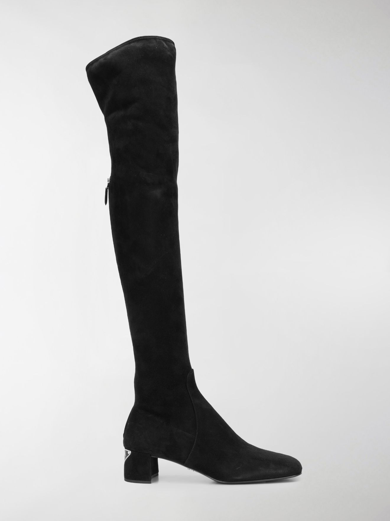 Prada over-the-knee boots black | MODES