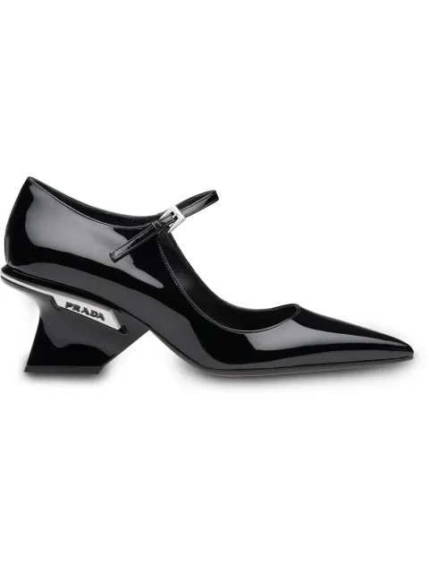 PRADA PATENT LEATHER MARY JANE PUMPS