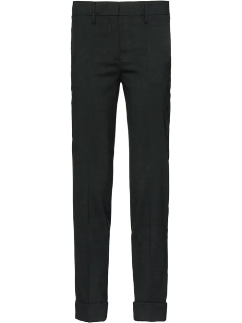 PRADA STRETCH NATTÉ TROUSERS