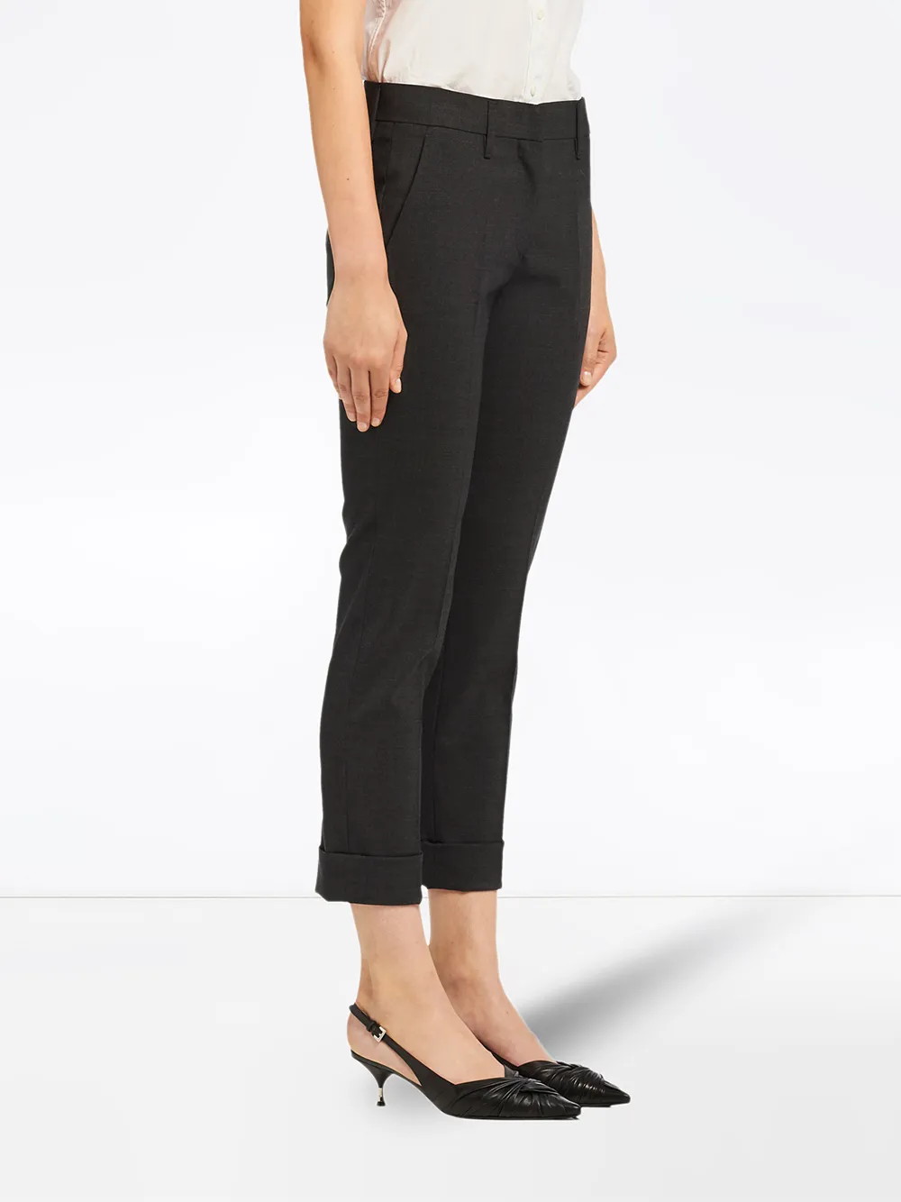 Prada Stretch natté trousers Grijs