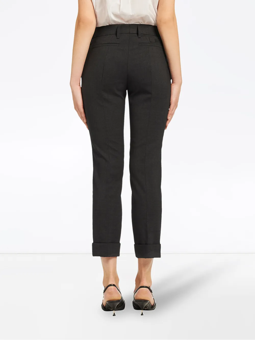 Prada Stretch natté trousers Grijs