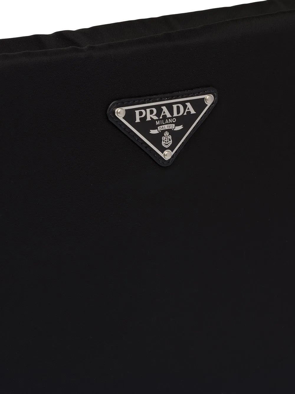 Prada medium shop padded nylon clutch