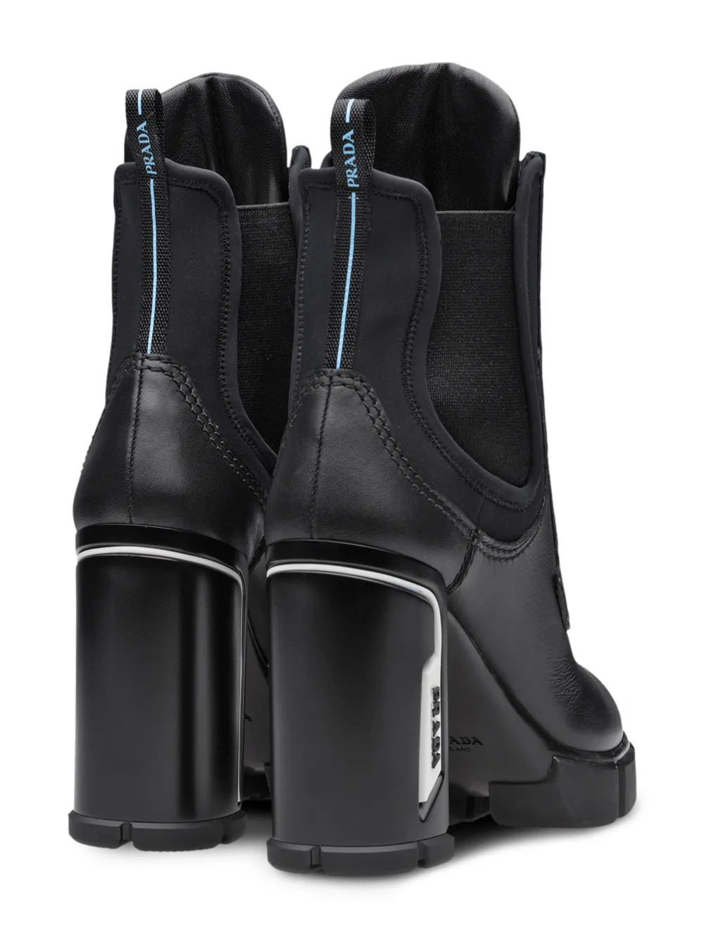 prada laced leather booties