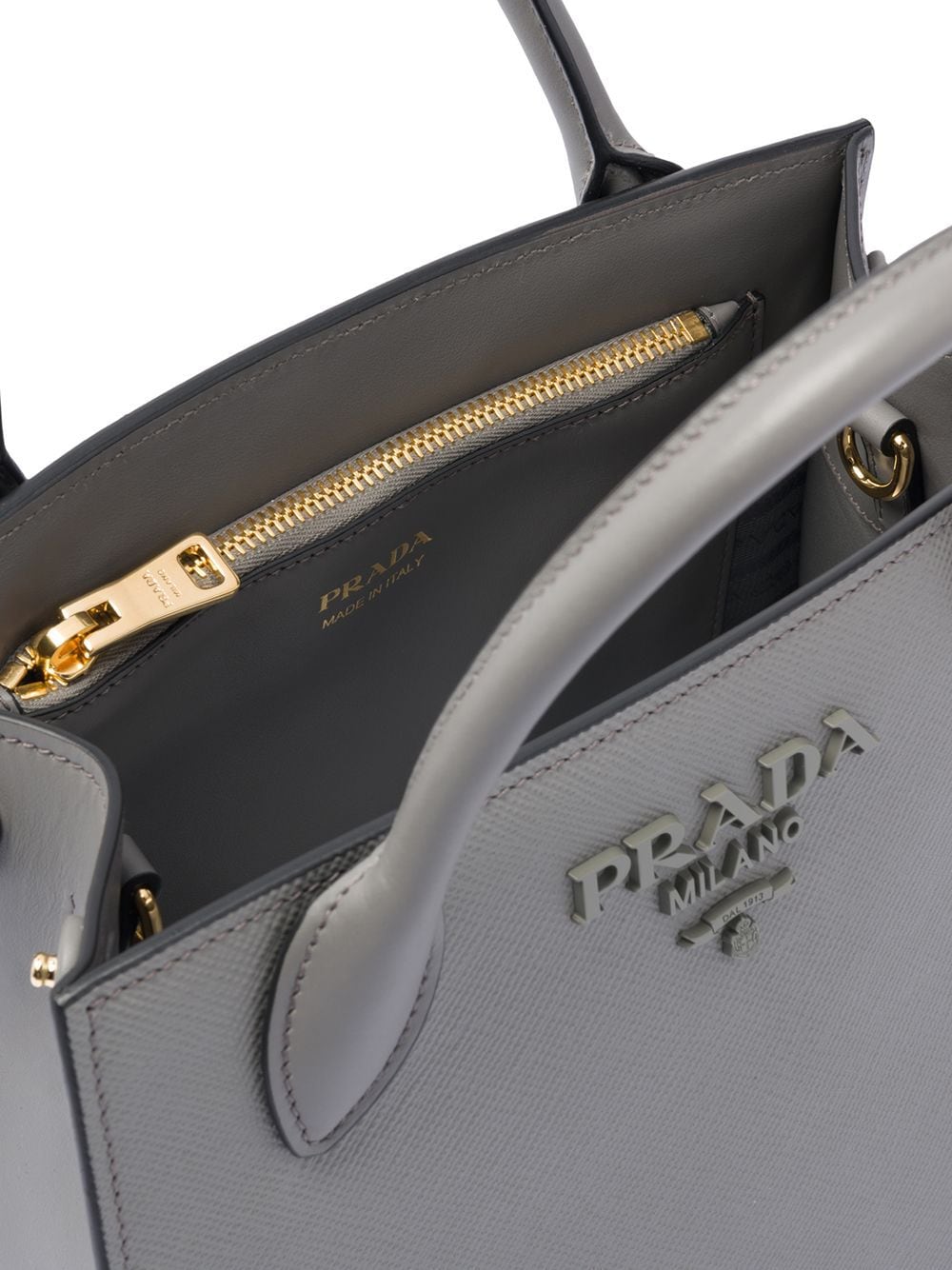 Prada Prada Monochrome Saffiano Leather Bag - Farfetch