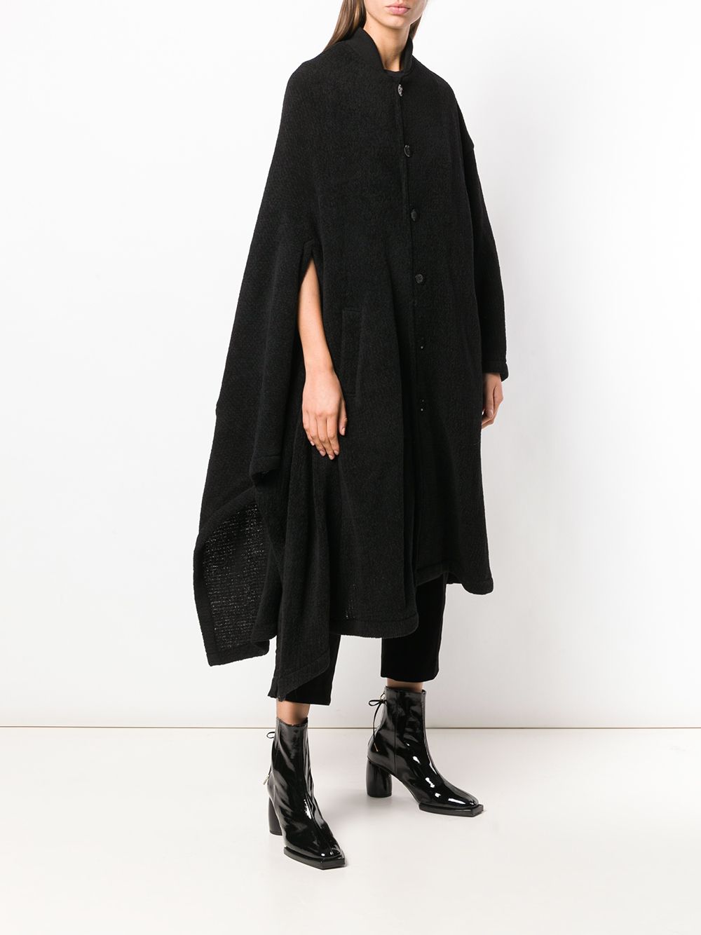 фото Yohji yamamoto пальто-накидка модели "оверсайз"