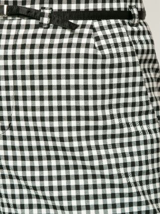 gingham belted shorts展示图