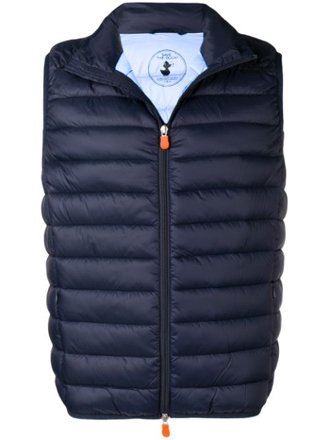 SAVE THE DUCK SAVE THE DUCK SLEEVELESS PADDED JACKET - BLUE