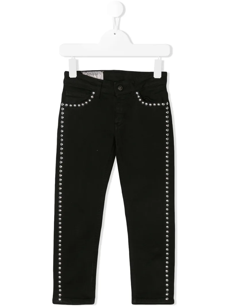 Dondup Kids джинсы кроя слим с заклепками