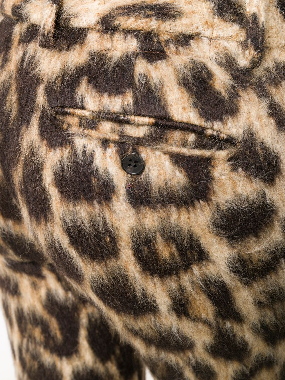 фото R13 расклешенные брюки с леопардовым узором