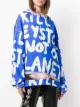 R13 script print hoodie