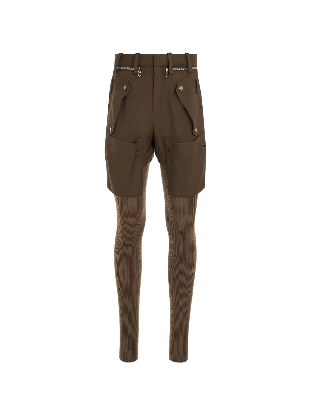 Chloé Leggings mit Cargo-Taschen - Braun