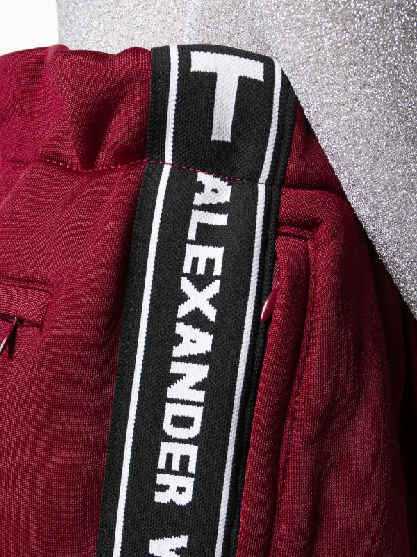 alexander wang logo track pants