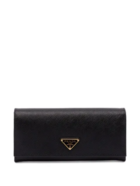 Prada triangle-logo wallet