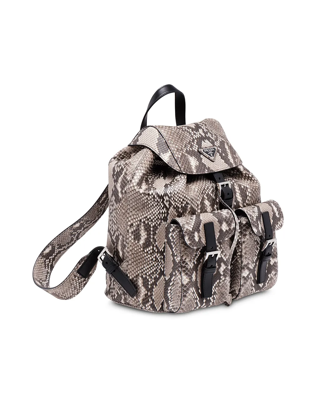 Prada top flap backpack Grijs