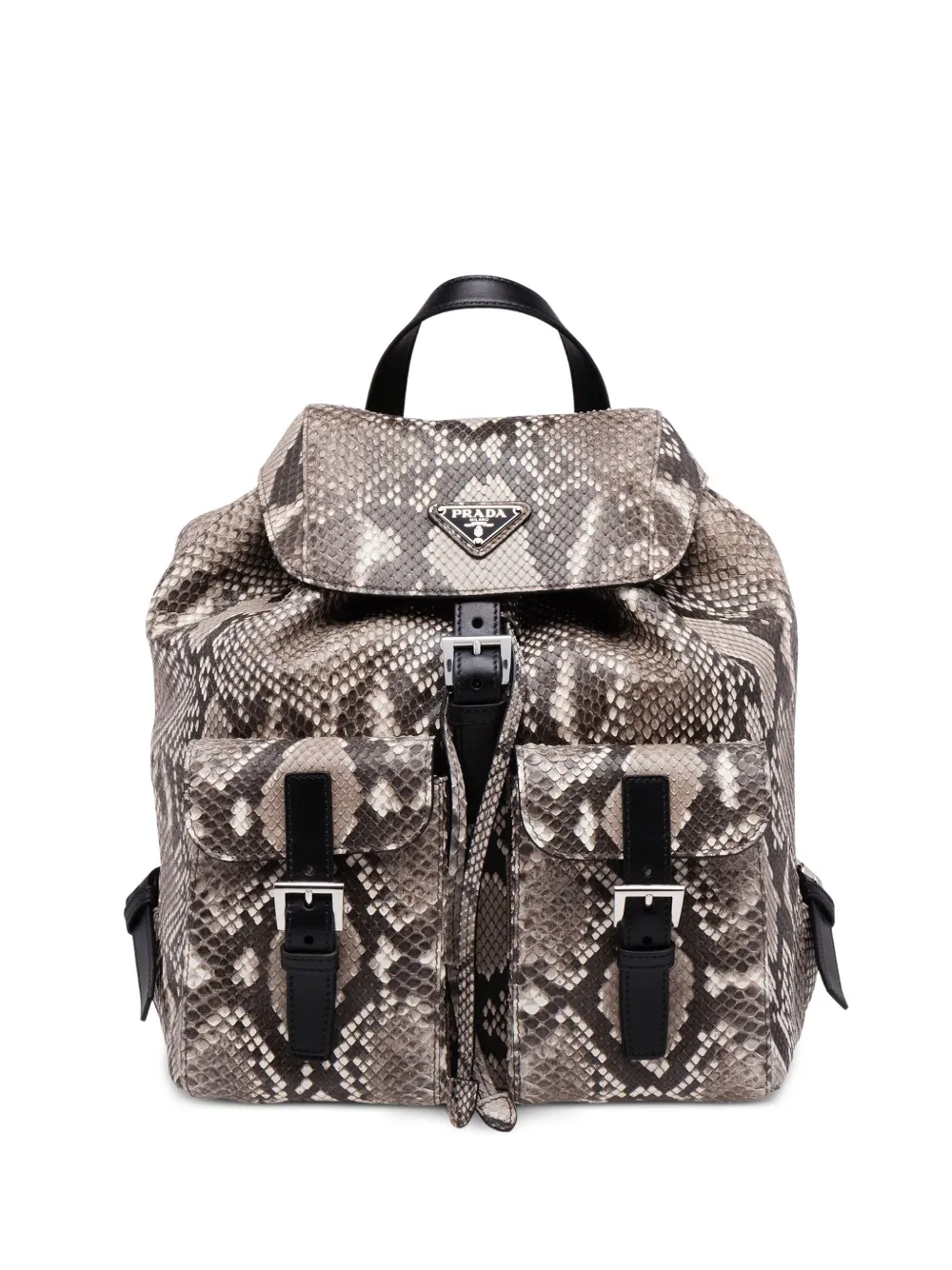 Prada top flap backpack Grijs