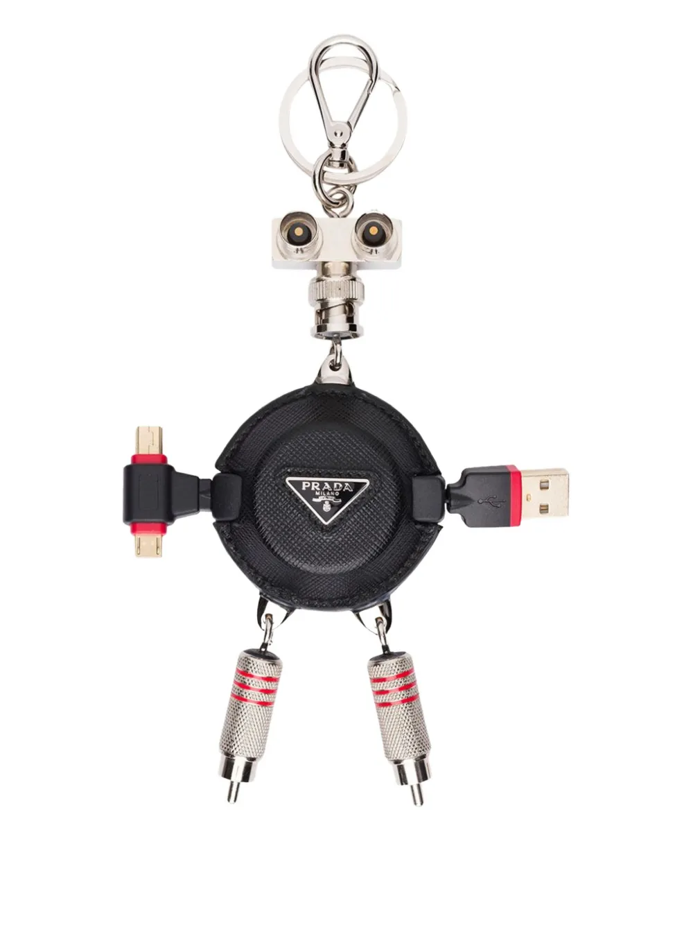 Prada USB Port Robot keyholder | Black | Image 1