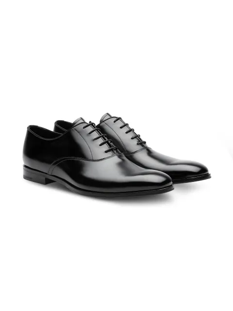 prada brushed leather oxford shoes