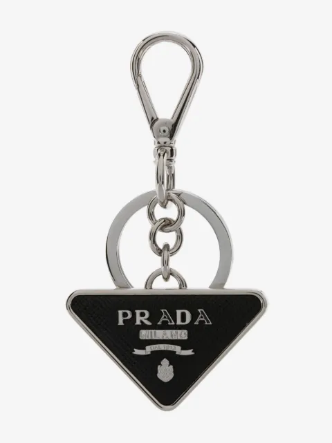Prada logo keyring