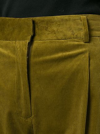 corduroy cropped trousers展示图