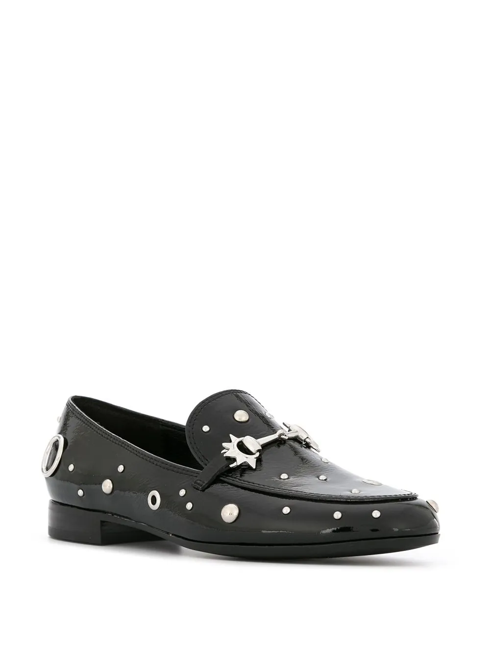 Senso Carly I studded loafers Black