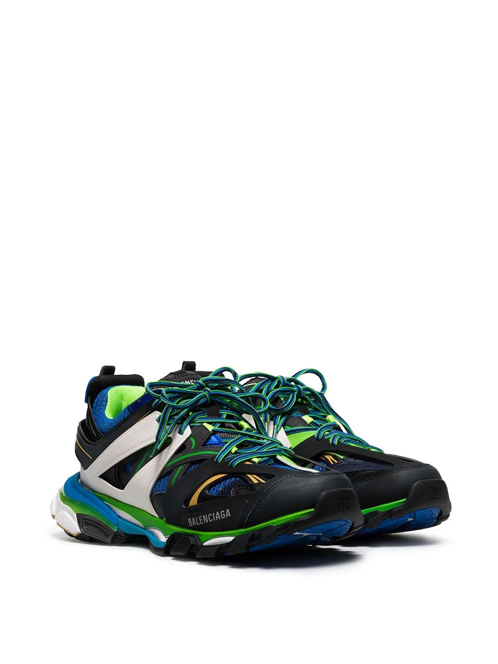 balenciaga multicoloured track trainer