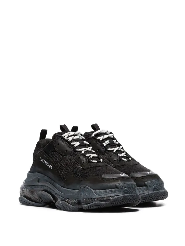 balenciaga triple s full black