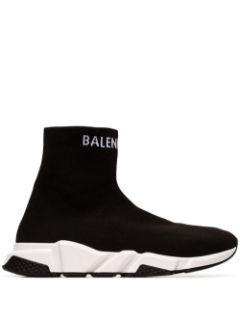 Shop black Balenciaga Speed sneakers 