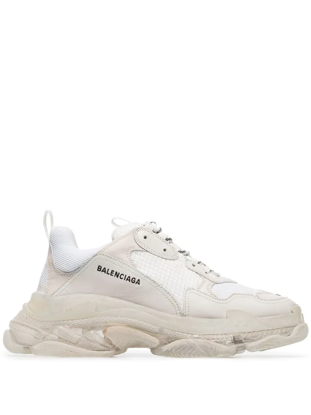 Shop Balenciaga Triple S Sneakers In White