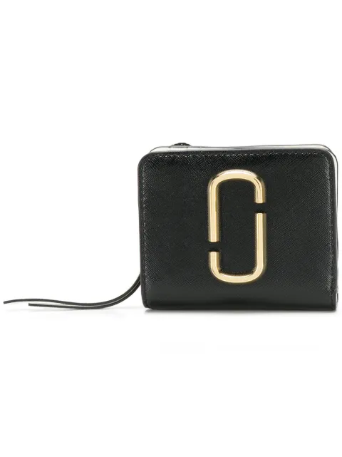 Click to view more detailed imagery on our partner's website Marc Jacobs The Mini Snapshot Black Leather Wallet
