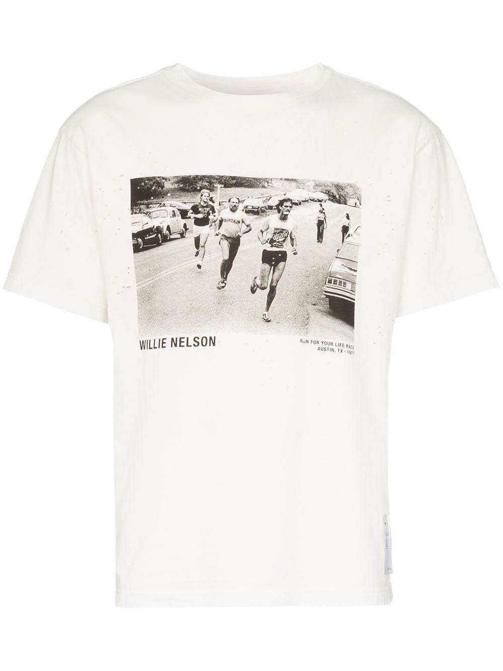 фото Satisfy футболка Willie Nelson с винтажным эффектом