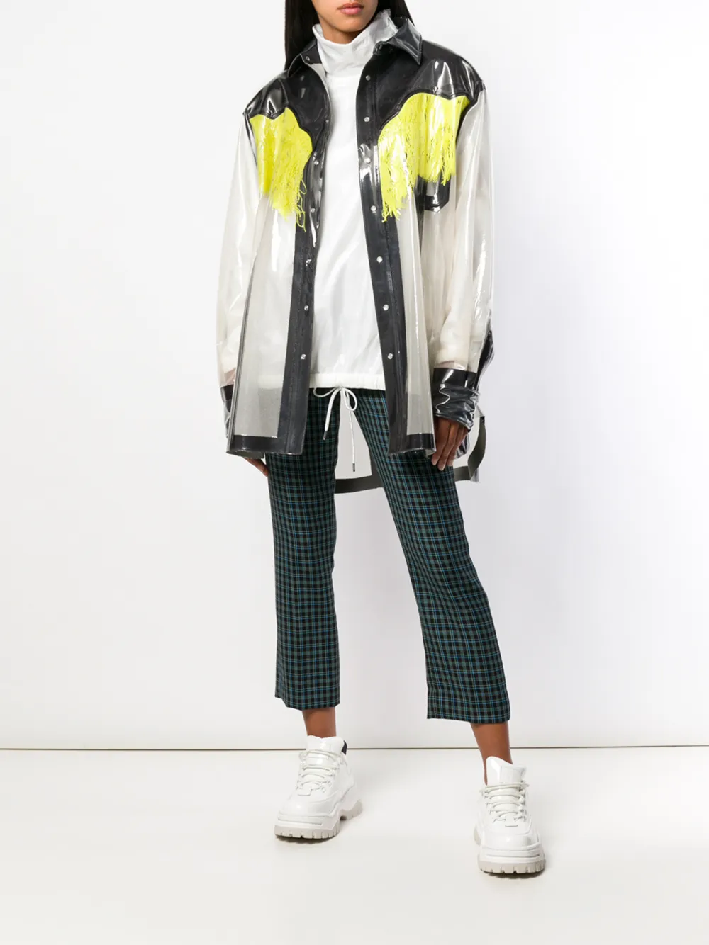 Maison Margiela transparant cowboy shirt Grijs