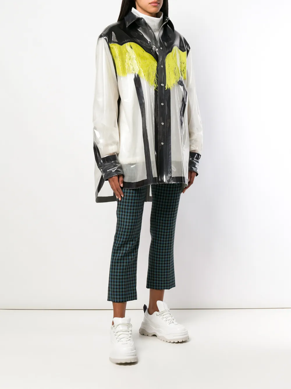 Maison Margiela transparant cowboy shirt Grijs