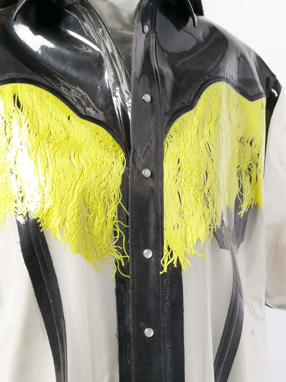 Maison Margiela transparant cowboy shirt Grijs
