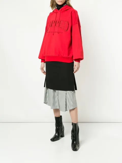 JUUN.J JUUN.J LAYERED SHIRT SKIRT - BLACK