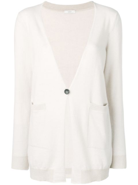 PESERICO PESERICO BASIC CARDIGAN - NEUTRALS