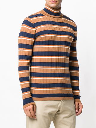 striped turtleneck sweater展示图