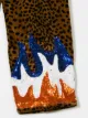 CAROLINE BOSMANS kids sequinned flames trousers