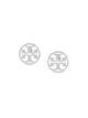 الصورة 1 من Tory Burch logo circle earrings