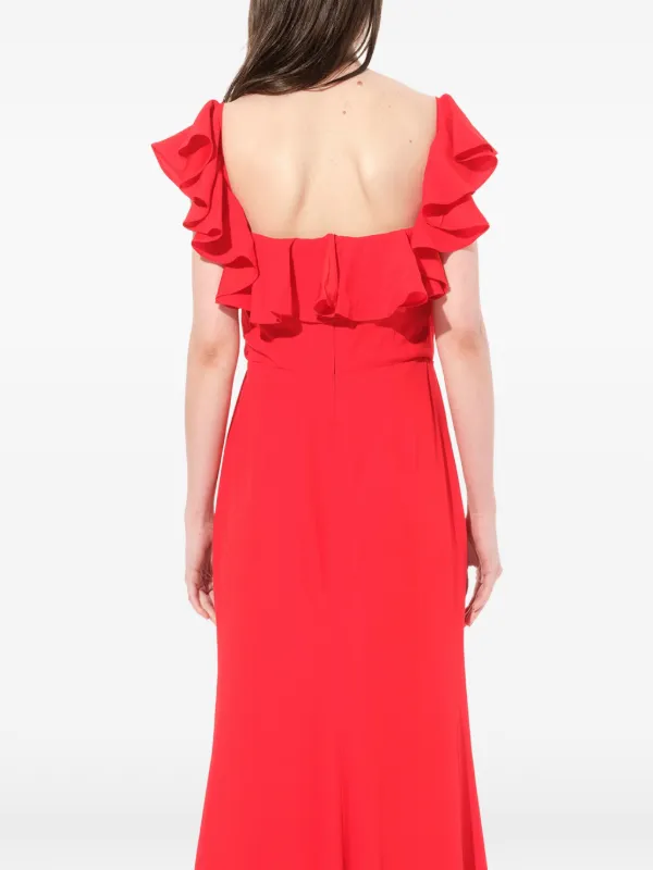 evening dresses alexander mcqueen Dropped Sleeves Dress | Red Dining | The New Color:Jabe alexander mcqueen evening gowns Kristi Embellished Dress