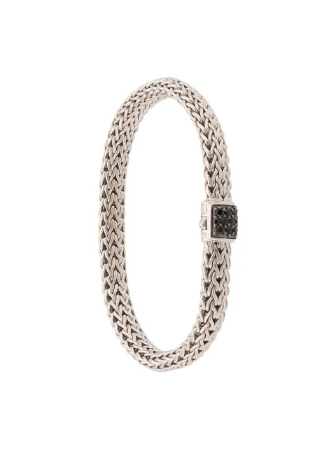 John Hardy Classic Chain 6.5mm black sapphire pavé bracelet