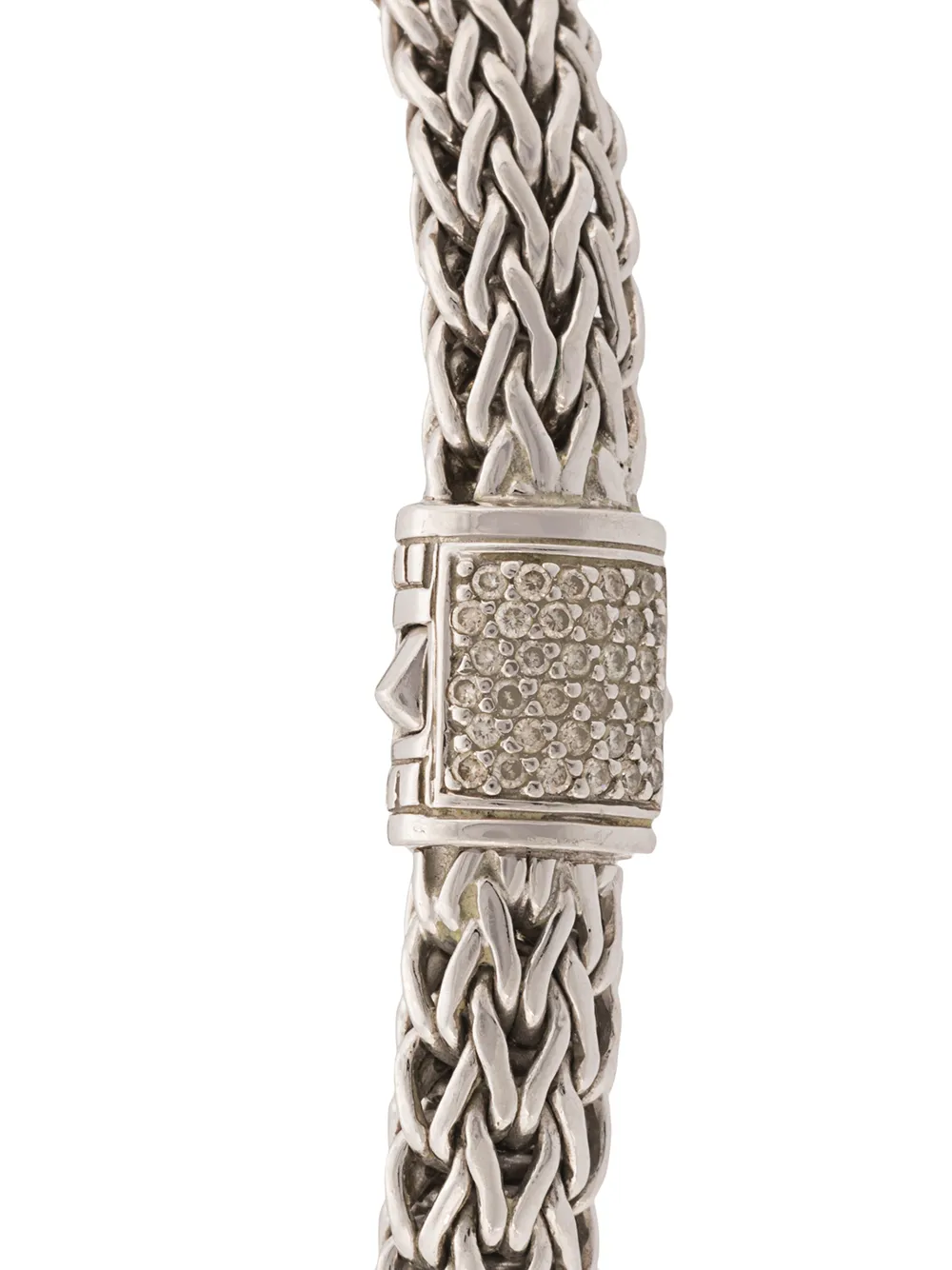 John Hardy Bracciale Classic Chain 6.5mm con pavé di diamanti | Bracciali | Image 3