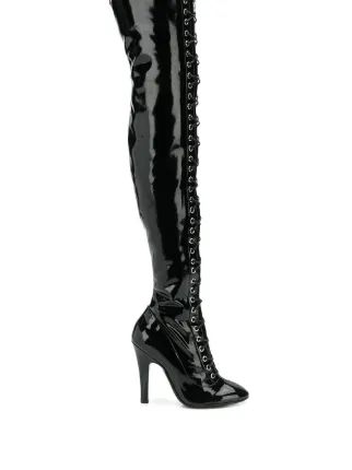 lace up thigh high boots for sale